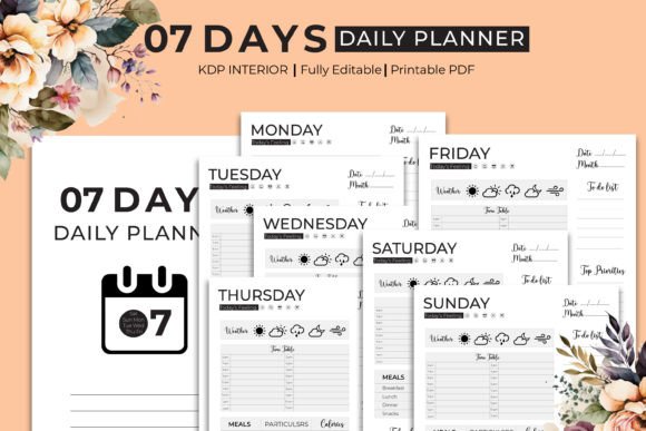 7 Days Detailed Daily Planner KDP
