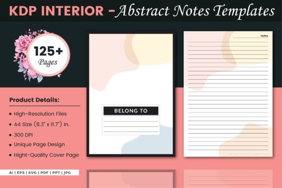 Abstract Notes: A Versatile Interior for Journals, Brainstorming, and Creative Publishing