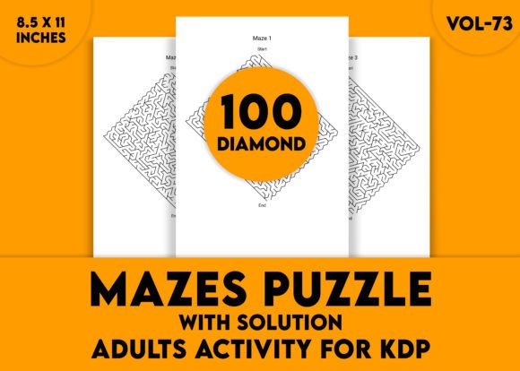 Adults Hard Diamond Mazes Puzzles Vol-73 : A Strategic Practice Field for Clearer Thinking and Better Decisions