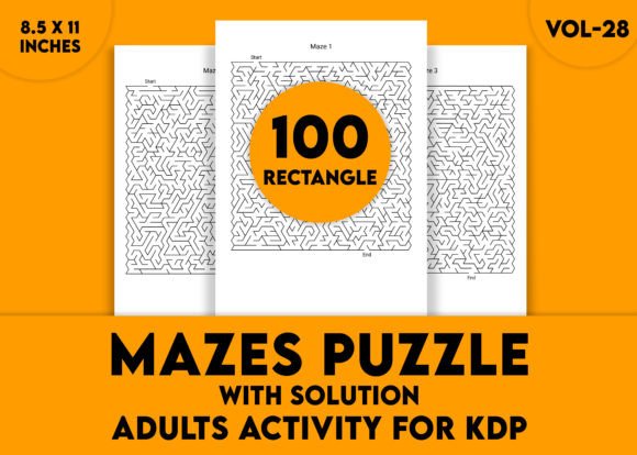Adults Hard Rectangle Maze Puzzle Vol-28: Sharpen Your Mind Without the Common Setup Pitfalls