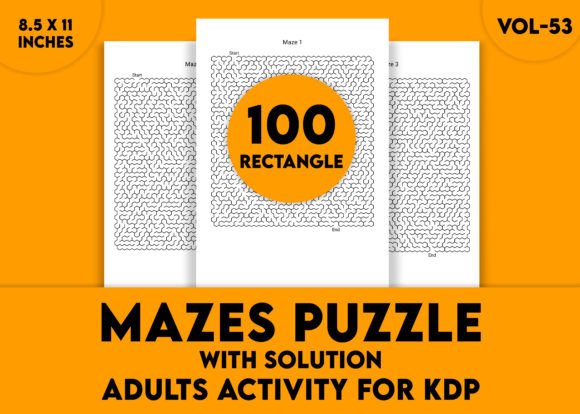 Adults Hard Rectangle Maze Puzzle Vol-53: Unlocking Focus Through Intricate Design