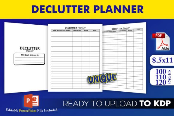 Declutter Planner KDP Interior Template: A Practical Foundation for Your Next Bestselling Organizer