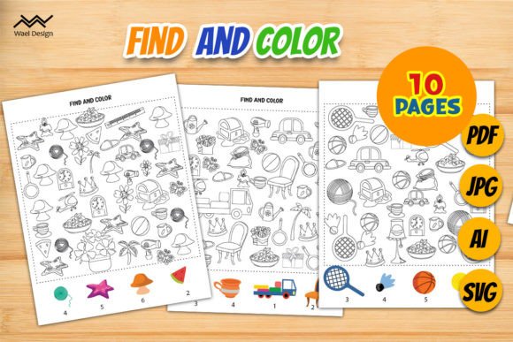 Find and Color for Kids: Search and Look Fun
