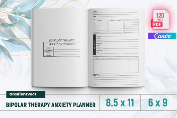 Managing Bipolar and Anxiety with the KDP Bipolar Therapy Anxiety Planner