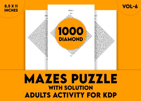 Mastering Mental Agility with Adults Hard Diamond Mazes Puzzles Vol-6
