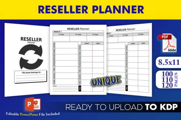 Reseller Planner KDP Interior Template: A No-Fuss Foundation for Your Next Low-Content Product