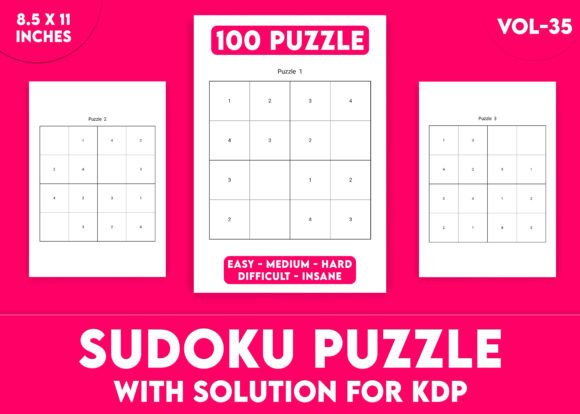Sudoku Puzzles for KDP Interior Vol-35: 100 Challenges