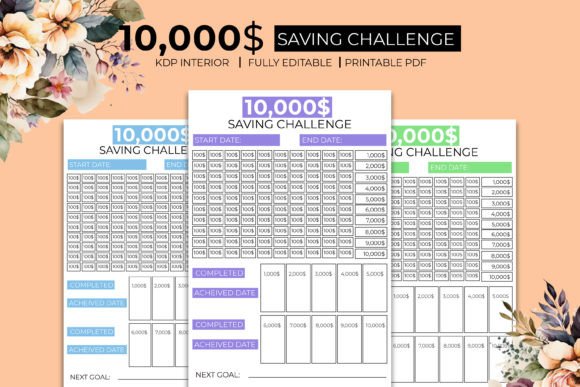 The 10K Saving Challenge Journal Kdp Planner: A Practical Approach to Structured Saving
