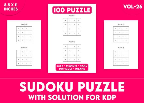 Unlock the Full Potential of Sudoku Puzzles for KDP Interior Vol-26
