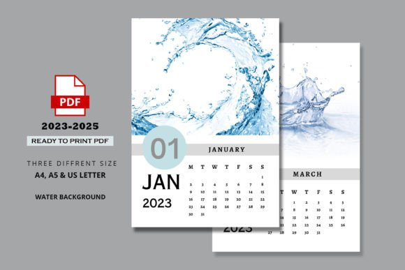 Vibrant 2023–2025 Printable Calendars for a Memorable Year